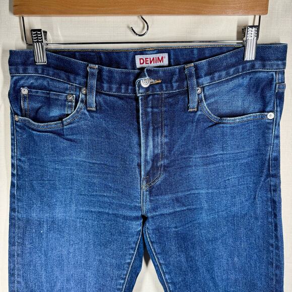 S.M.N Denim The Finn Tapered Slim Jeans Men's 32 Japanese Selvedge USA Dark Blue - Picture 2 of 15